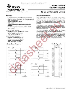 FCT162240ATPACTG4 datasheet  